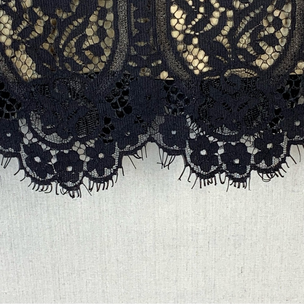 RN‎ Studio~NWT~Women's Elegant Black Lace Party/Cocktail Midi Dress~Sz 10P - Picture 4 of 15